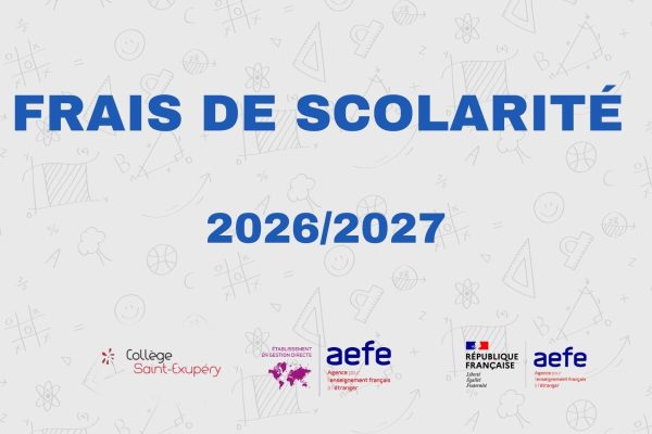 Frais de scolarité 2026/2027